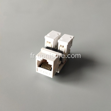 prise trapézoïdale cat6 rj45 90 degrés